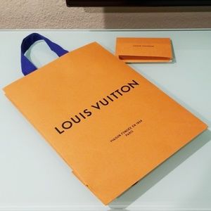Louis Vuitton Gift Bag Receipt Envelope AUTHENTIC